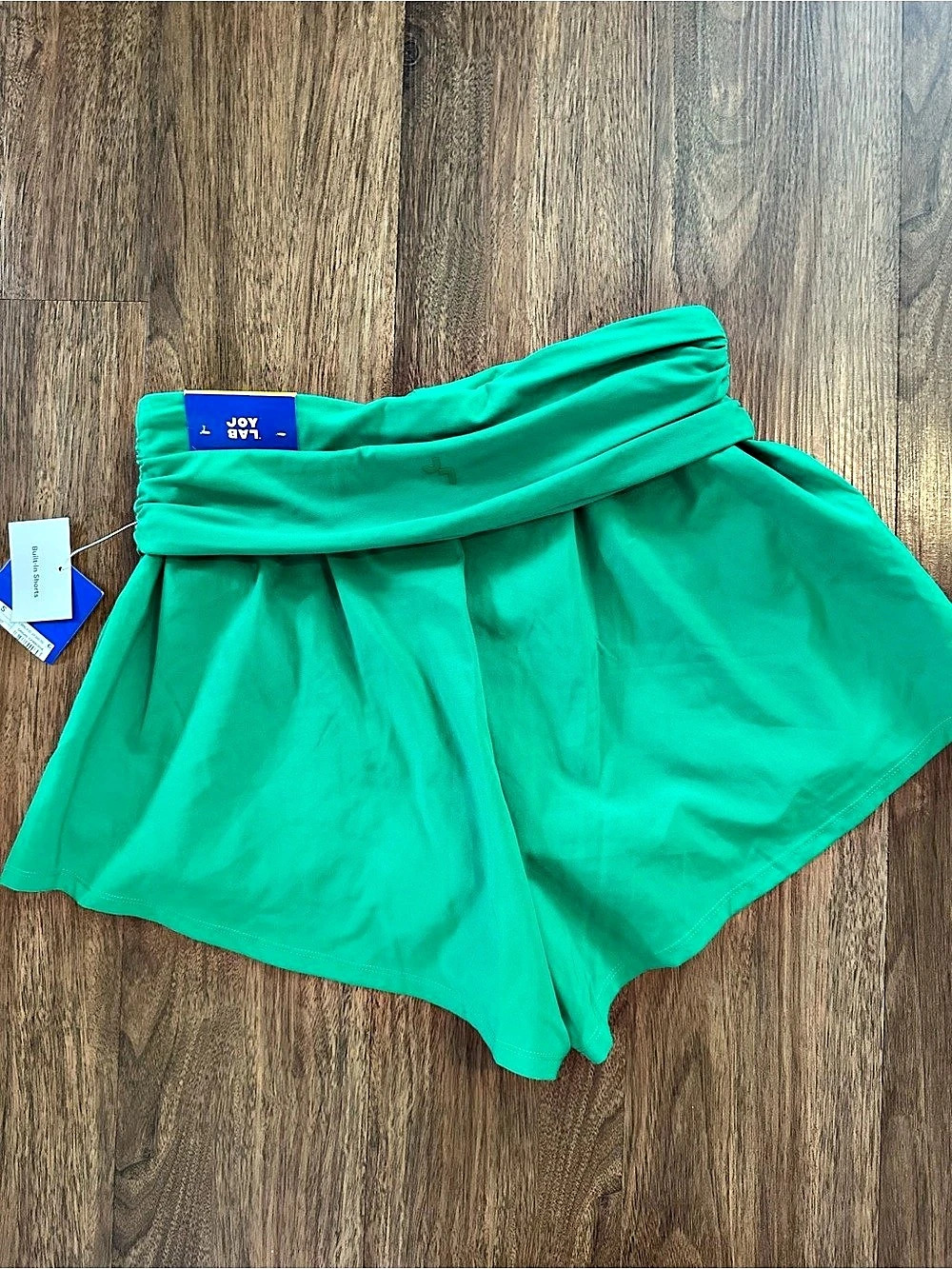 Joy Lab Mid-Rise Shorts-Green